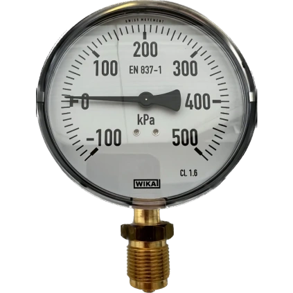 Manovakuometr (manometr) - 111.10.100 -100/+500 kPa WIKA