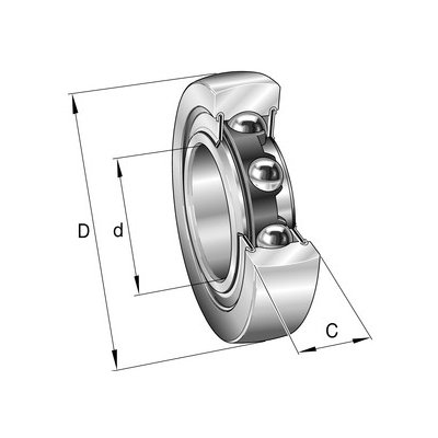 Ložisko LR 5204-X-2Z INA