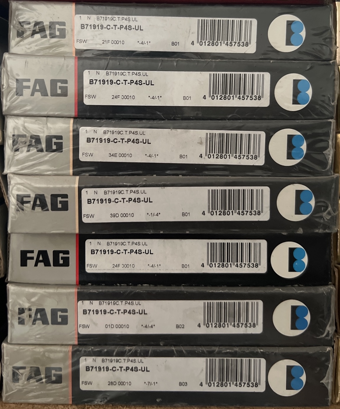 Ložisko B 71919 CTP4SUL FAG