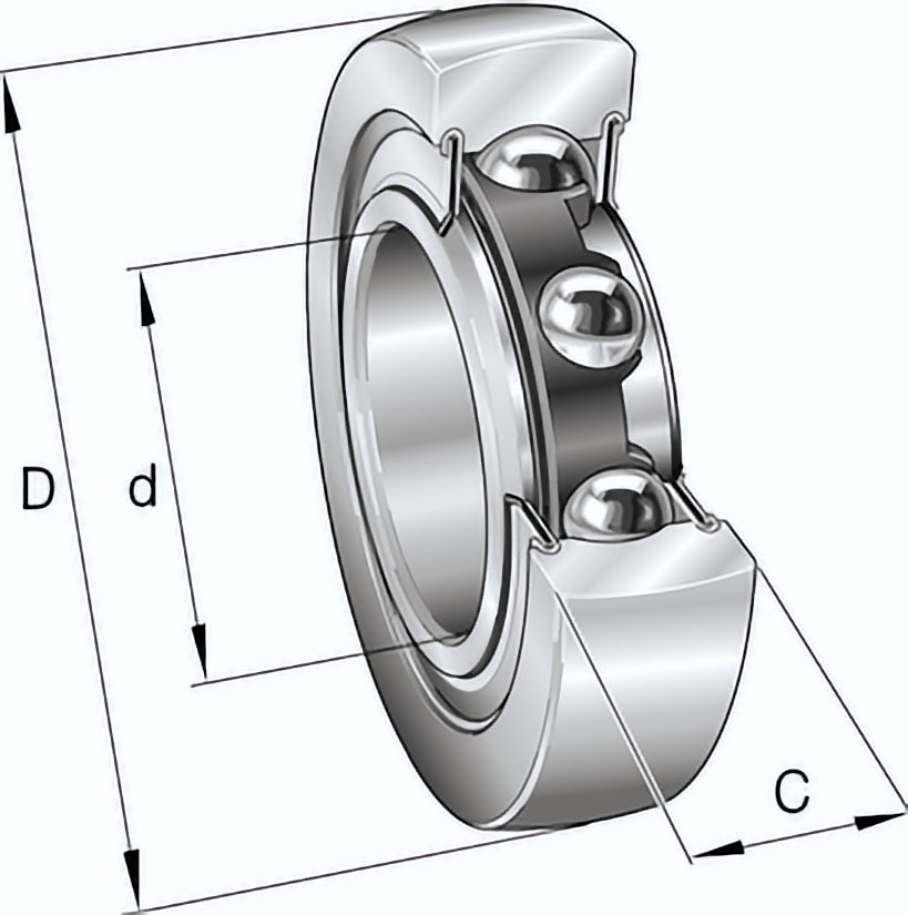 Ložisko LR 209-X-2RS INA