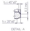 Casquillo cilíndrico - B90 404450 neu